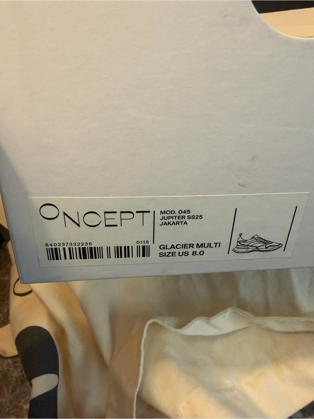 Oncept Jakarta Multi Glacier Sneakers Like New Size 8 - Picture 8 of 8